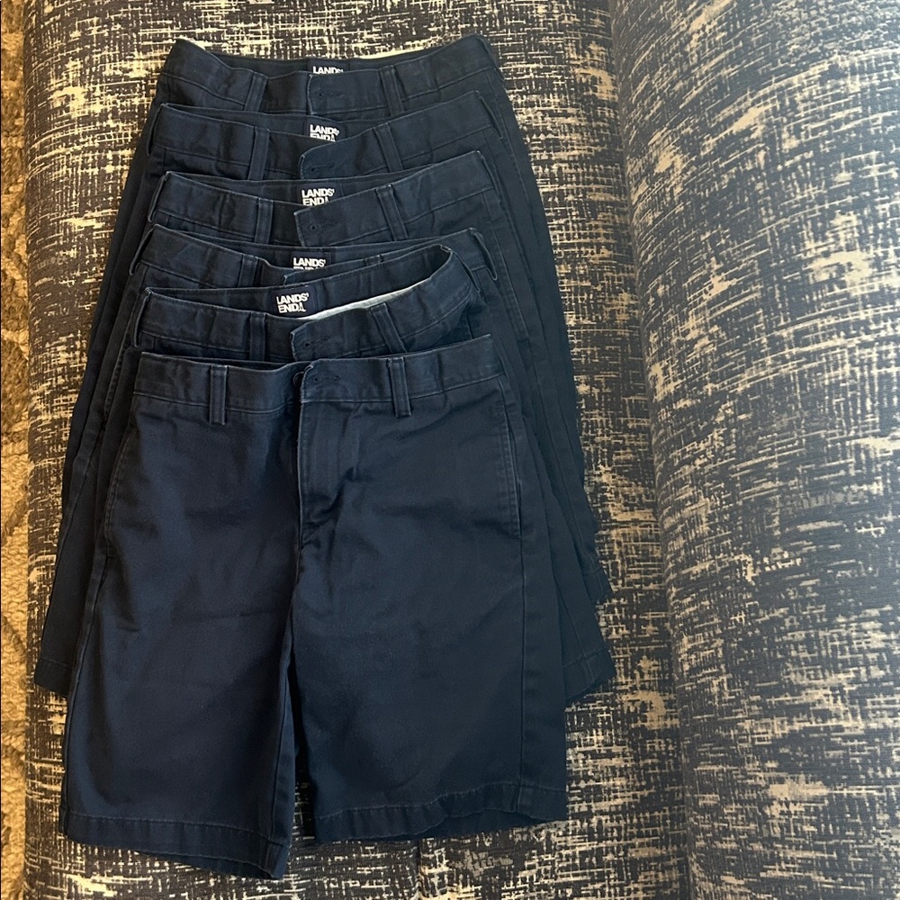 Lands End Bundle 6 of Crewcuts Navy Chino Shorts